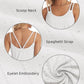 Women'S Tank Tops Eyelet Embroidery Sleeveless Spaghetti Strap Tops Scoop Neck Sexy Loose Fit Casual Summer