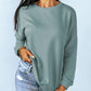 Women'S Casual Crew Neck Sweatshirt Loose Soft Long Sleeve Pullover Tops