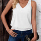 2024 Womens Fashion Tank Tops Summer Clothes Casual V Neck Sleeveless Solid Color Loose Fit Cute Y2K Outfit Basic Cami Shirts