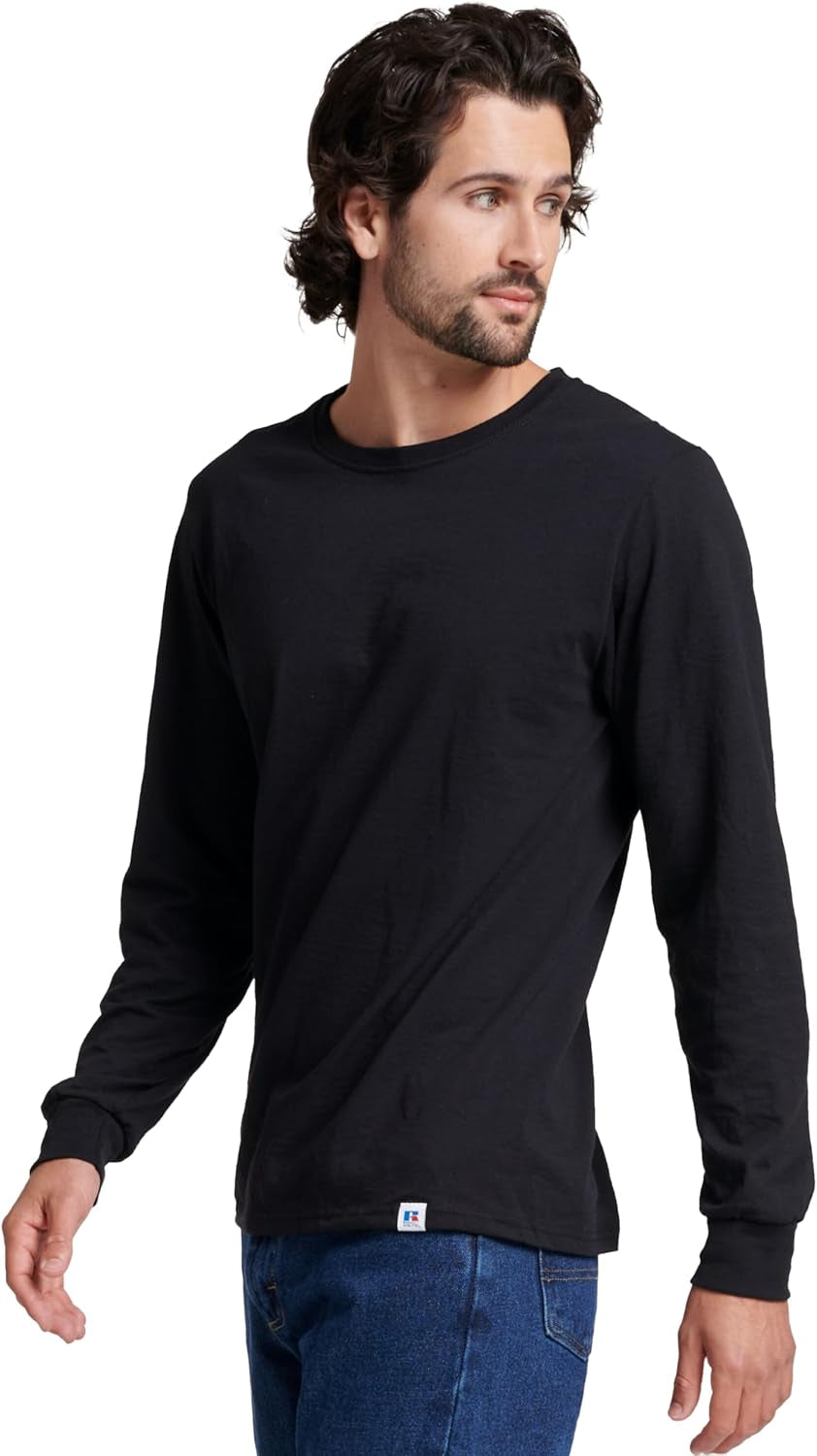 Men'S Dri-Power Long Sleeve Tees, Moisture Wicking, Odor Protection, UPF 30+