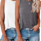 2 Pack Womens Tank Tops Crew Neck Sleeveless Summer Cute Tops Loose Fit Basic Workout Casual Shirts 2024 Fashion Clothes