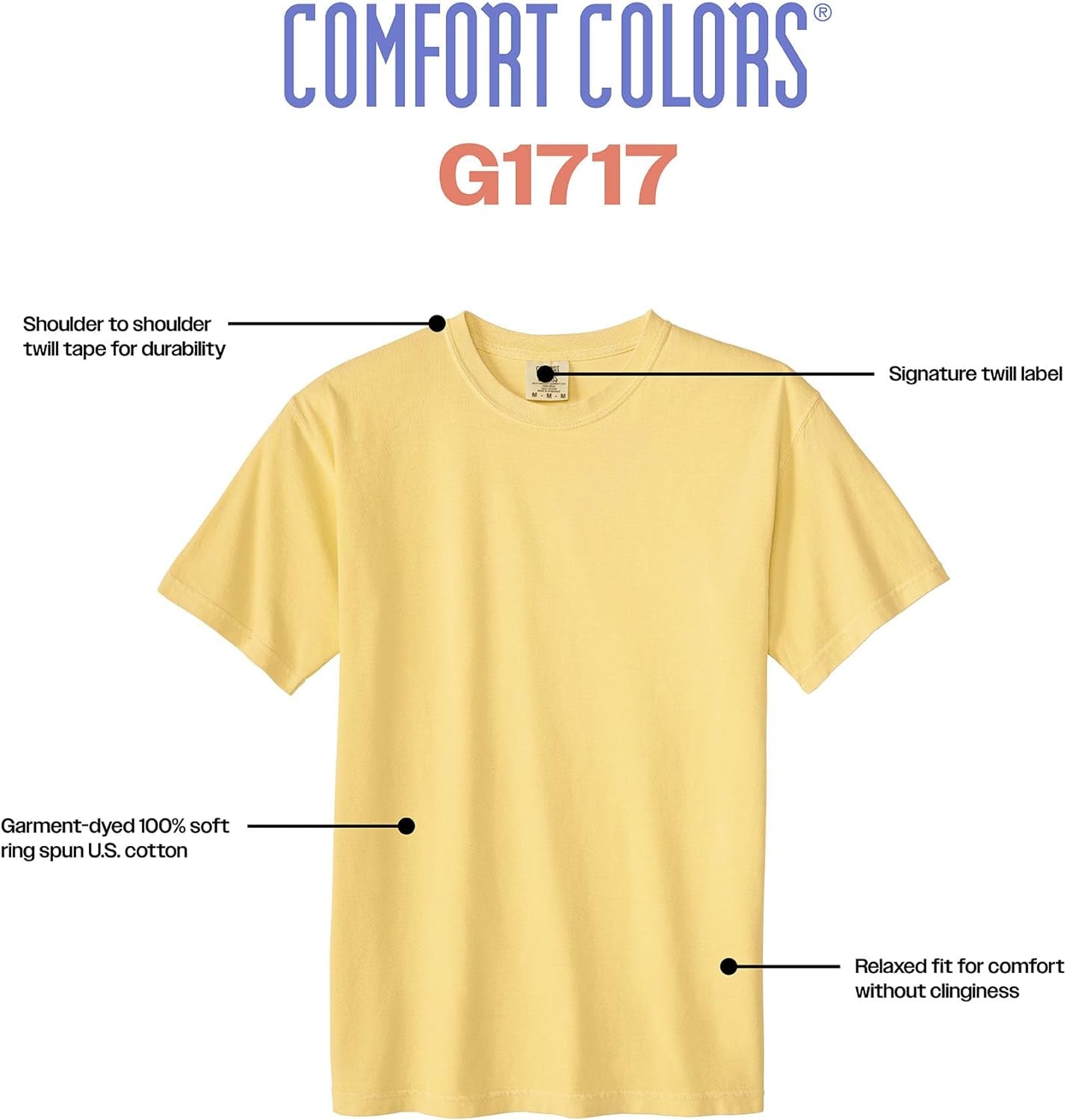 Adult Heavyweight Short Sleeve Tee, Style G1717/G1745