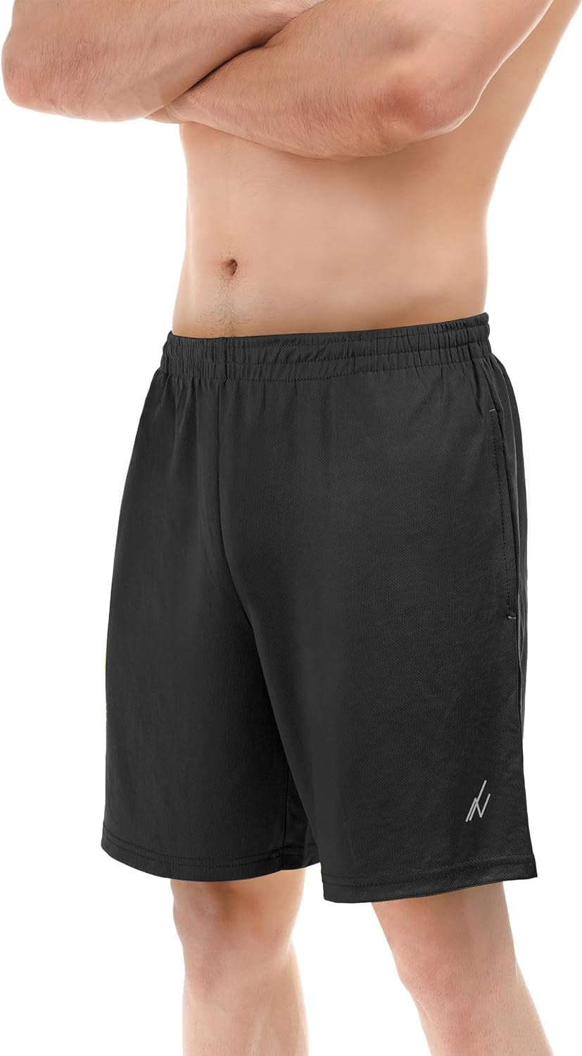 Men'S Athletic Shorts Quick Dry Loose-Fit Lightweight Running Workout Gym Shorts with Pockets