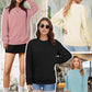 Sweatshirt for Women, Casual Crewneck Sweatshirts Women Loose Fit Long Sleeve Pullover Tops Cute Soft Shirt