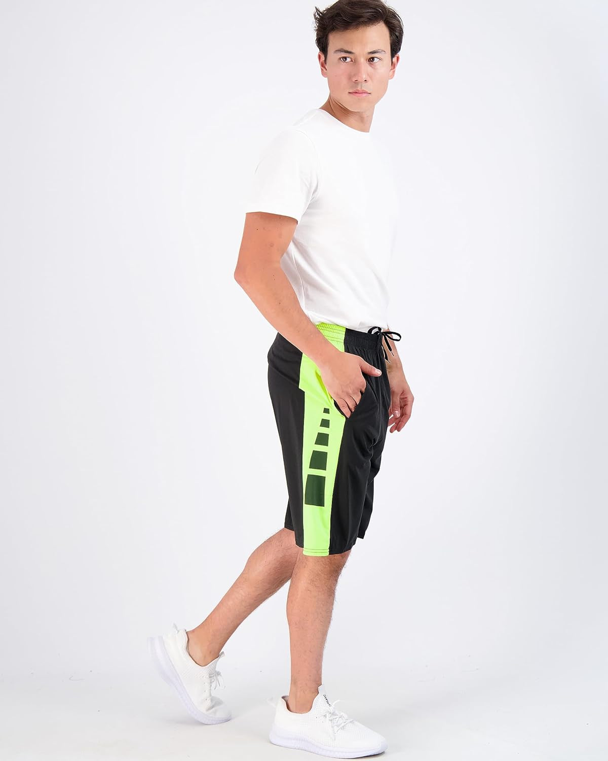 5 Pack: Men'S Dry-Fit Sweat Resistant Active Athletic Performance Shorts