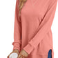 Sweatshirt for Women Side Split Fall Fashion 2024 Long Sleeve Shirts Trending Now