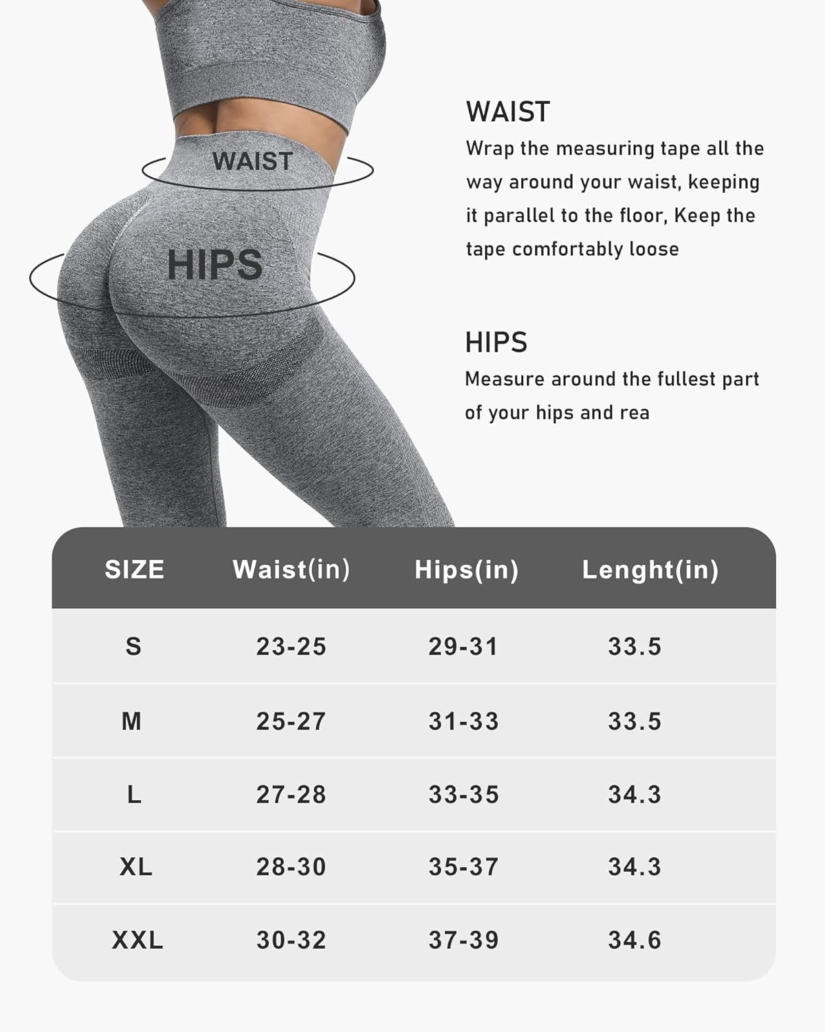 4 Piece Butt Lifting Workout Leggings for Women, Seamless Gym Scrunch Booty Lifting Sets