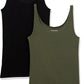 Women'S Slim-Fit Thin Strap Tank Top, Pack of 2