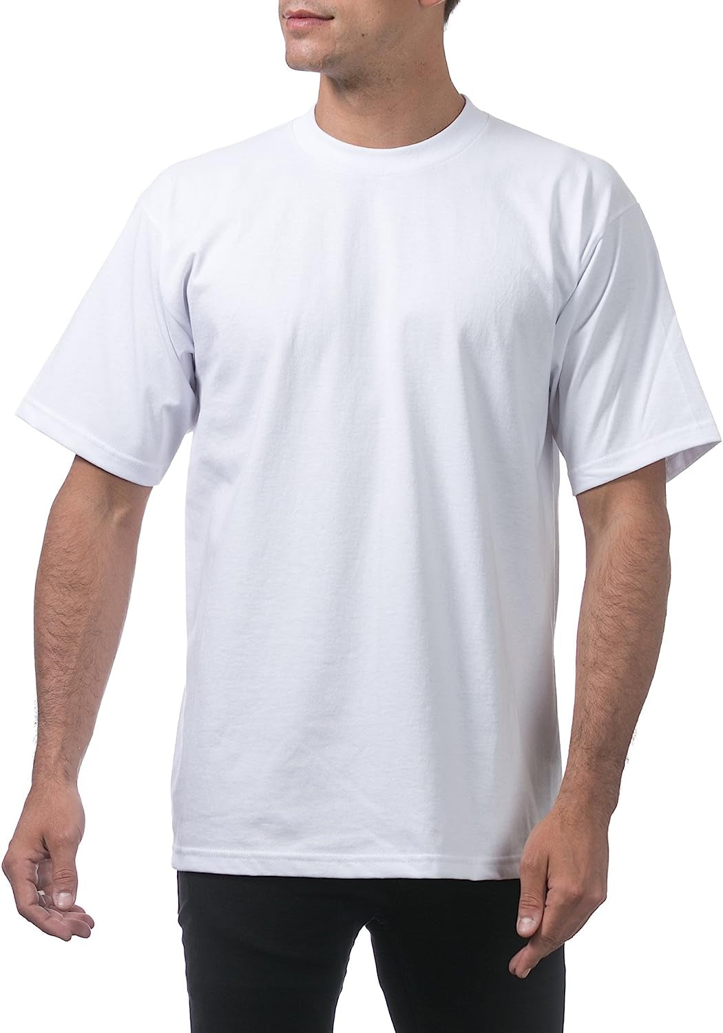 Men'S 3-Pack Heavyweight Cotton Short Sleeve Crew Neck T-Shirt