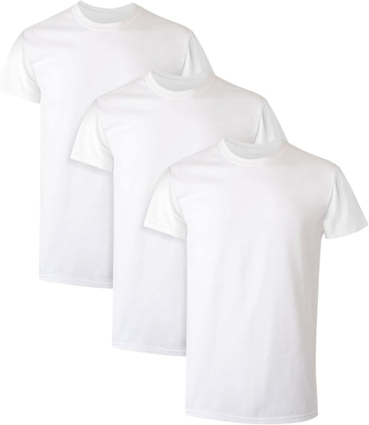 Men'S Cotton, Moisture-Wicking Crew Tee Undershirts, Multi-Packs Available