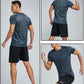 5 Pack Men’S Active Quick Dry Crew Neck T Shirts | Athletic Running Gym Workout Short Sleeve Tee Tops Bulk