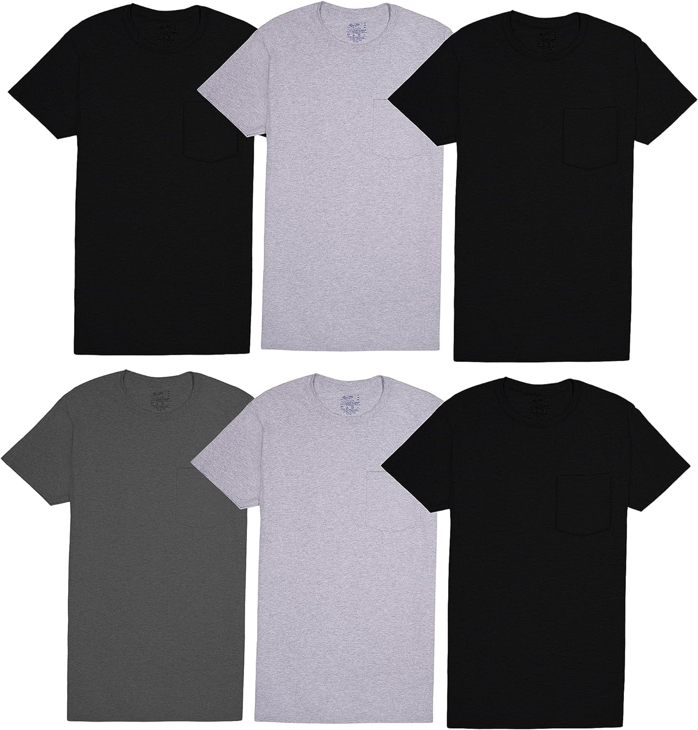 Men'S Eversoft Cotton Short Sleeve Pocket T-Shirts, Breathable & Tag Free