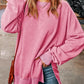 Womens Sweatshirt Casual Long Sleeve Crewneck Lightweight Pullover Tops Loose Sweatshirts