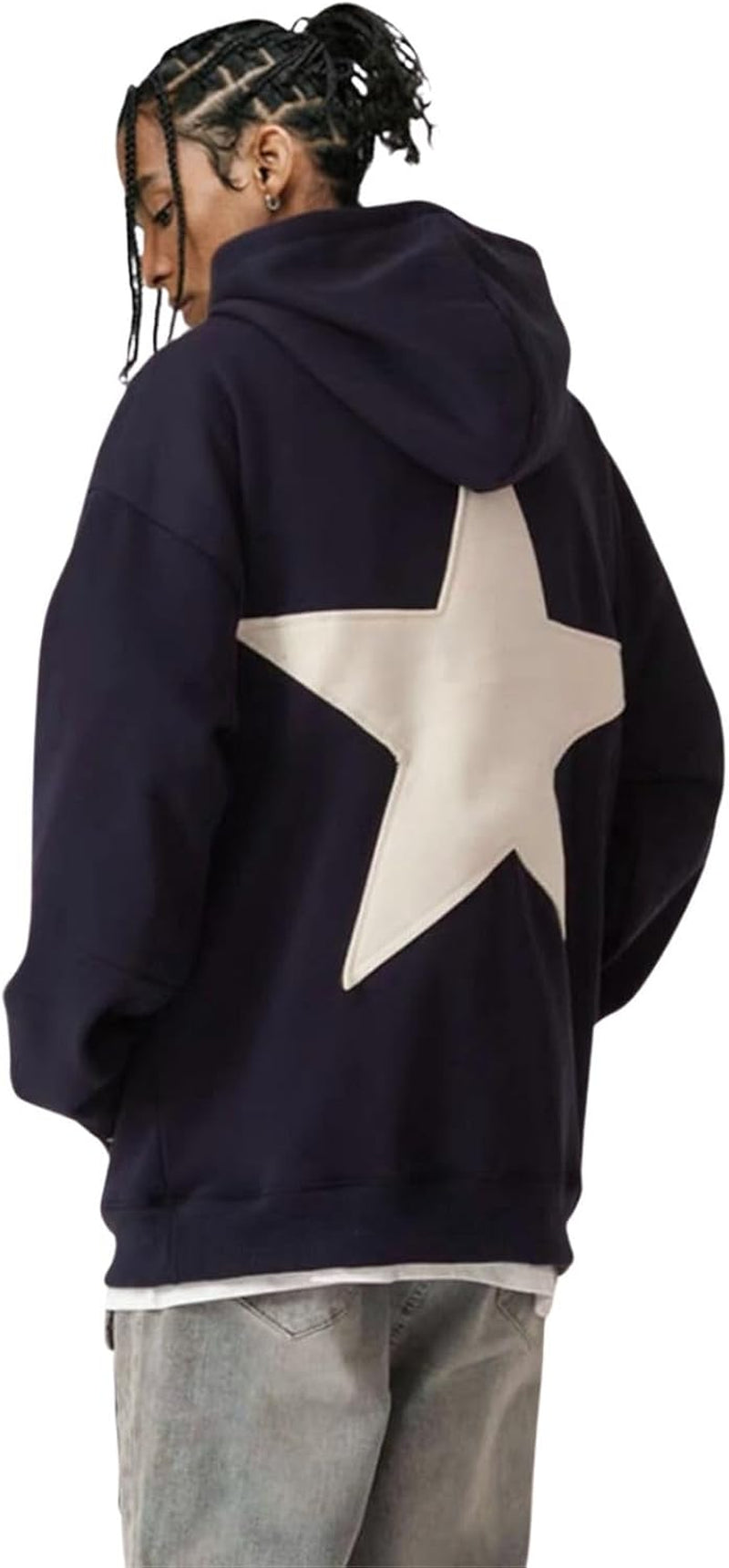 Star Graphic Hoodies Oversized Y2K Hooded Sweatshirt Fashion Hoodie Streetwear Unisex Pullover Tops