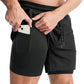 Men’S 2 in 1 Running Shorts, Workout Gym Athletic Shorts for Men Quick Dry Lightweight Training Shorts with Pockets