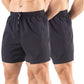 Men'S 5" Running Shorts 2 Pack Quick Dry Athletic Workout Gym Shorts with Zipper Pockets