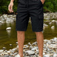 Mens Casual Twill Cargo Shorts Cotton Drawstring Classic Cargo Stretch Short with 6 Pockets