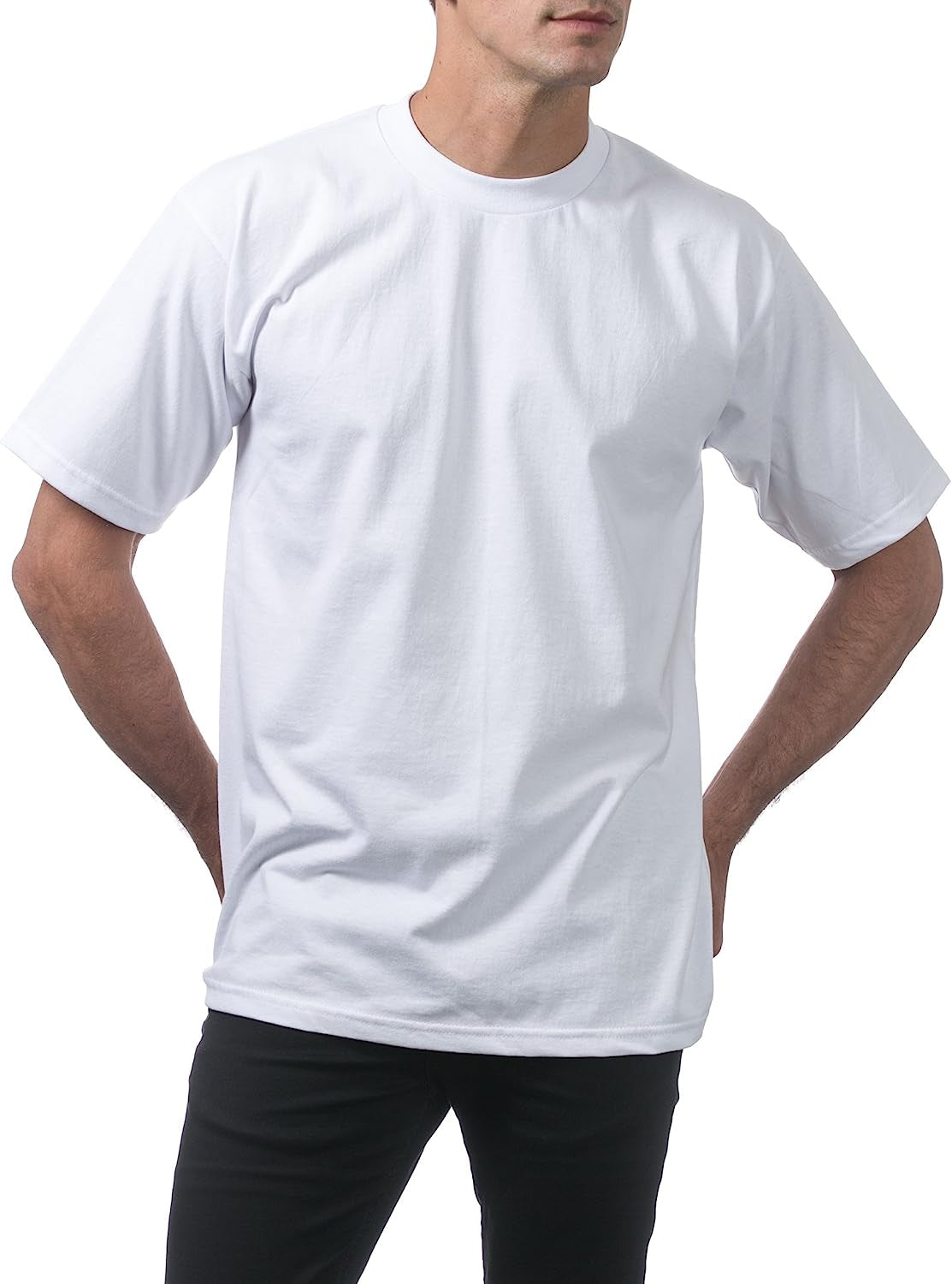 Men'S 3-Pack Heavyweight Cotton Short Sleeve Crew Neck T-Shirt