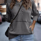 Womens Sweatshirt Casual Long Sleeve Lightweight Sweatshirts Button Loose Pullover Tops