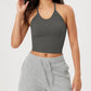 Women'S Crop 3-Pack Washed Seamless Rib-Knit Camisole Crop Tank Tops