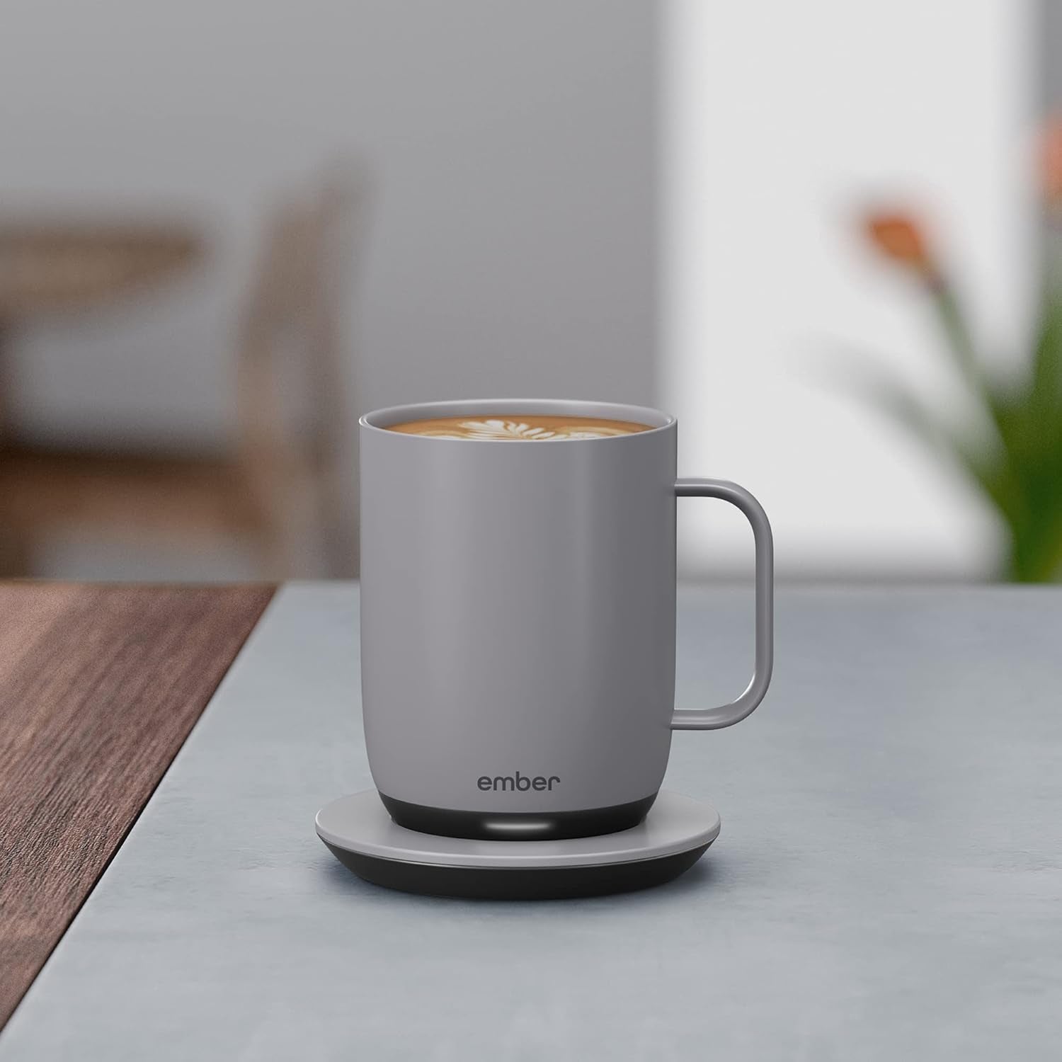 Temperature Control Smart Mug 2, 14 Oz, App-Controlled Heated Coffee Mug with 80 Min Battery Life and Improved Design, Graymodel