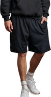 Men'S Relaxed Fit 9" Cotton Shorts with Pockets, Adjustable Elastic Waist, Sizes S-4X