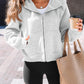 Womens Zip up Hoodies Fleece Jackets Oversized Sweatshirts Fall Fashion Outfits 2024 Sweaters Winter Clothes