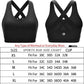 Sports Bra for Women, Criss-Cross Back Padded Strappy Sports Bras Medium Support Yoga Bra with Removable Cups