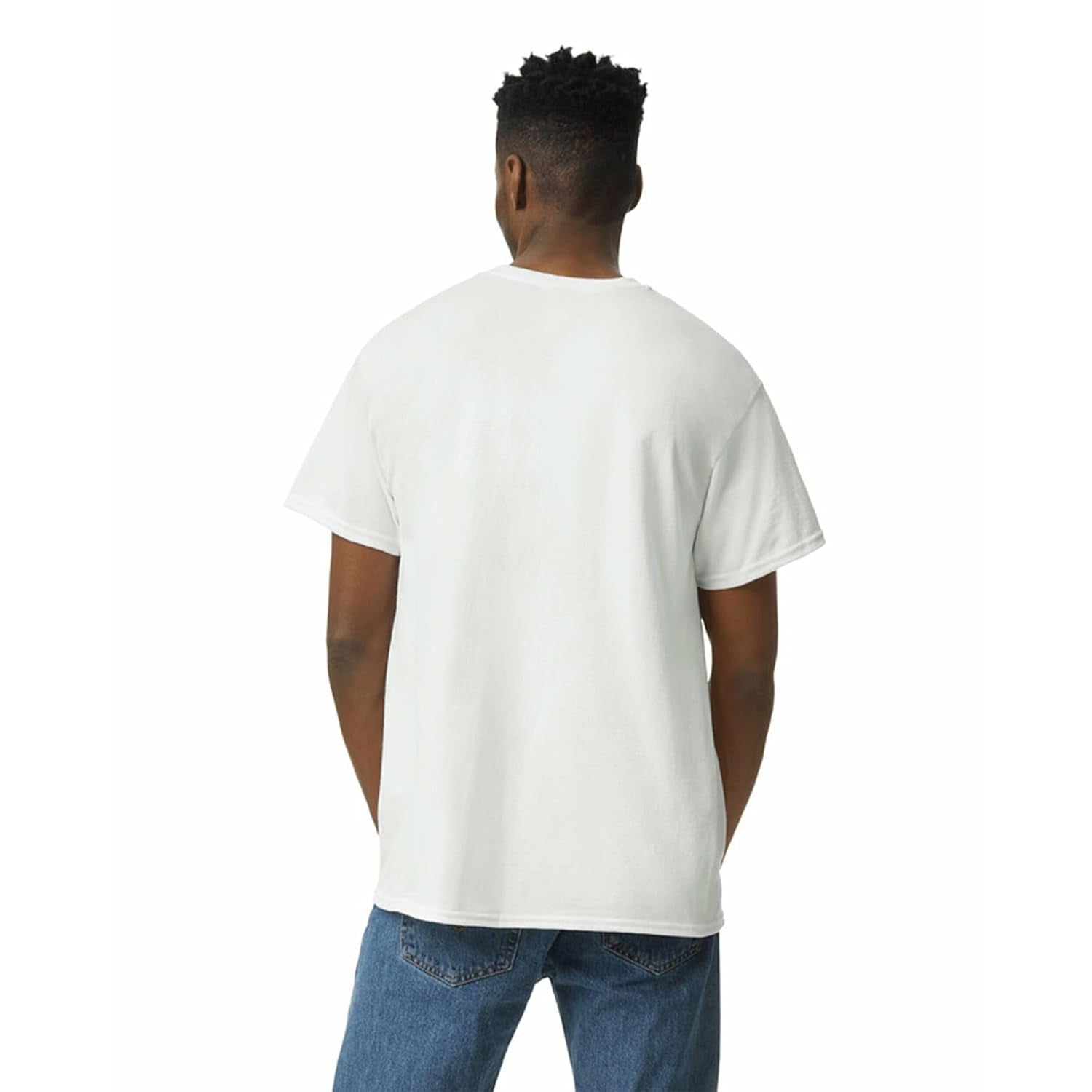 Adult Ultra Cotton T-Shirt, Style G2000, Multipack, White (2-Pack), Medium