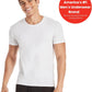 Men'S Ultimate Comfort Fit Undershirt,Crewneck Stretch-Cotton T-Shirt, 4-Pack