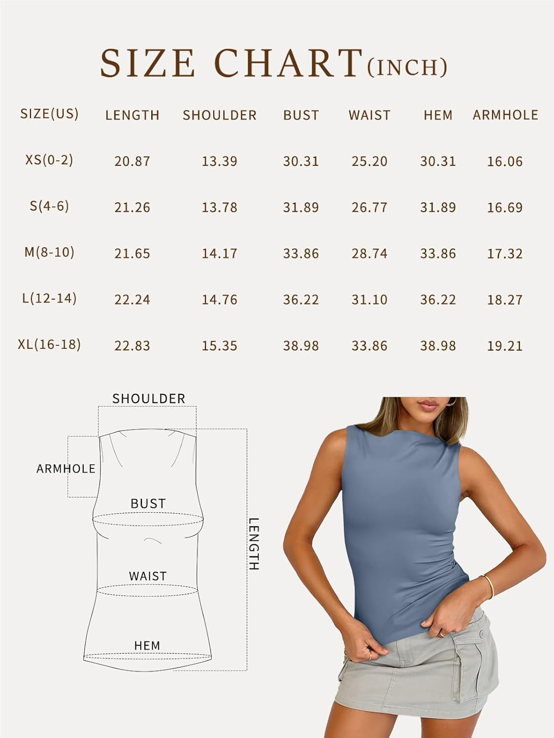 Women Going Out Casual Tank Tops Spring Summer Basic Cute 2024 Sleeveless Shirt Y2K Fashion Outfit Clothes