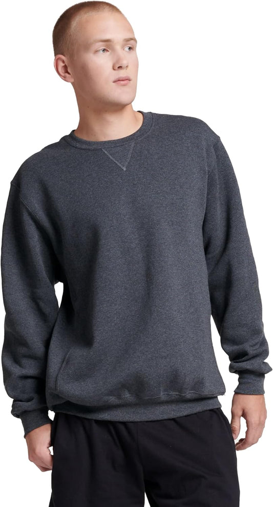 Men'S Dri-Power Fleece Sweatshirts, Moisture Wicking, Cotton Blend, Relaxed Fit, Sizes S-4X