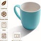 16 Oz Large Coffee Mug with Handle Tea Cup Novelty Coffee Cup for Men Women Office Work, Blue