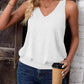 2024 Womens Fashion Tank Tops Summer Clothes Casual V Neck Sleeveless Solid Color Loose Fit Cute Y2K Outfit Basic Cami Shirts