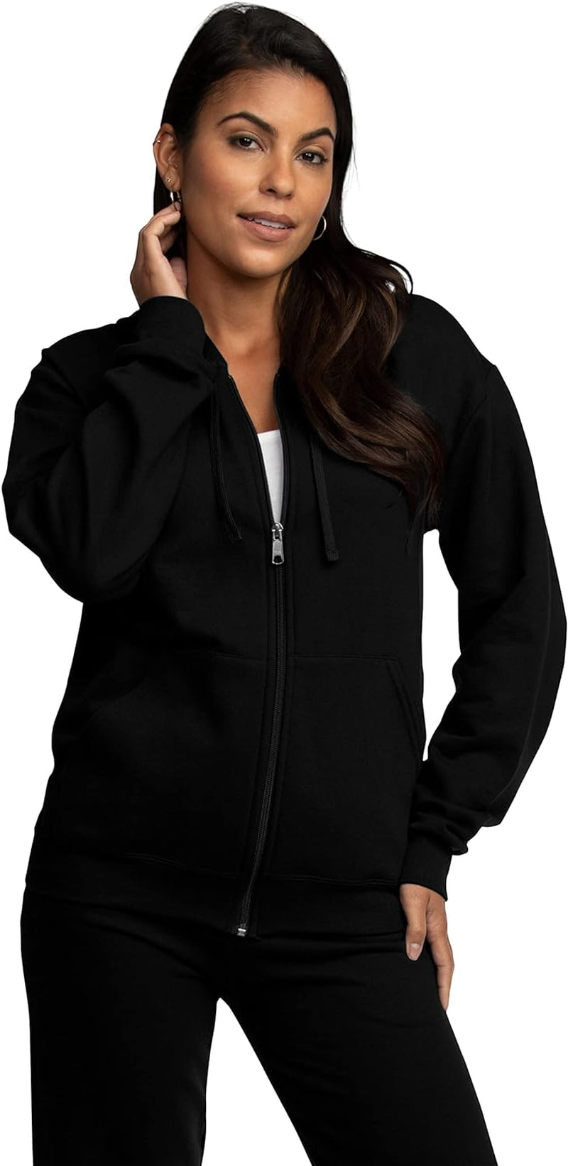 Men'S Eversoft Fleece Hoodies, Moisture Wicking & Breathable, Full Zip Hooded Sweatshirt