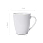 Porcelain, 12 Oz Coffee Mug Set, 12 Count, White (Previously Amazoncommercial Brand)